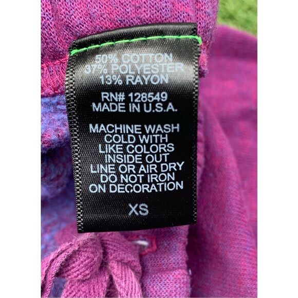 Aviator Nation Lightning Bolt magenta Joggers Sweatpants Women's XS - Picture 6 of 9